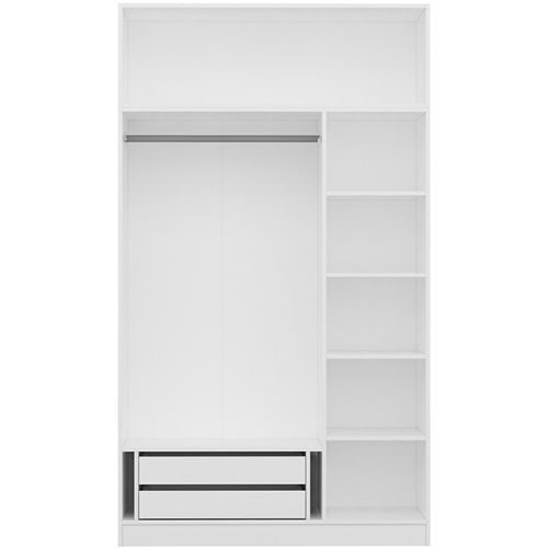 Minar 3 Mebran Kapak 2 Çekmece 255 - White White Wardrobe slika 7