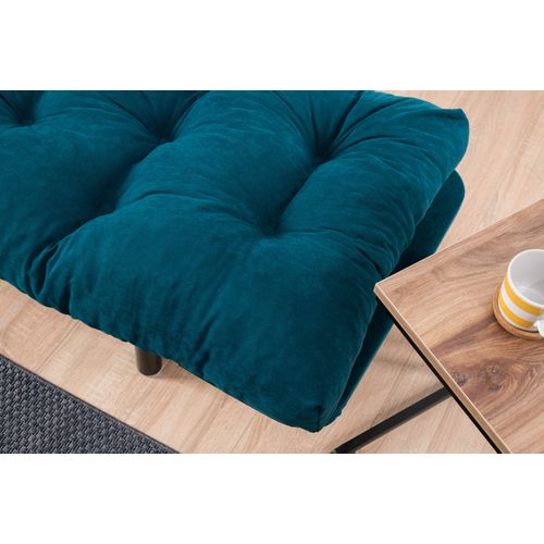 Atelier Del Sofa Nitta - Petrol Blue Petrol Blue 2-Seat Sofa-Bed slika 9