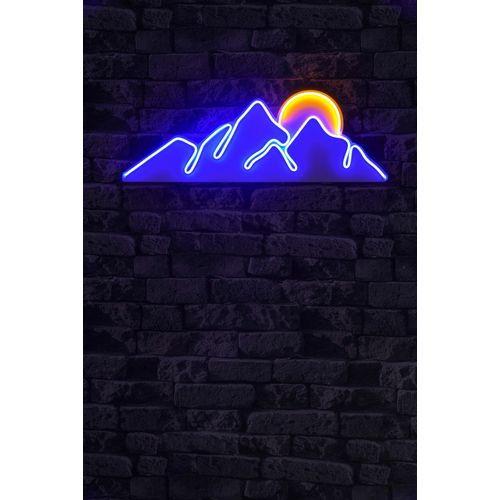 Wallity Ukrasna plastična LED rasvjeta, Mountain - Blue - Yellow slika 9