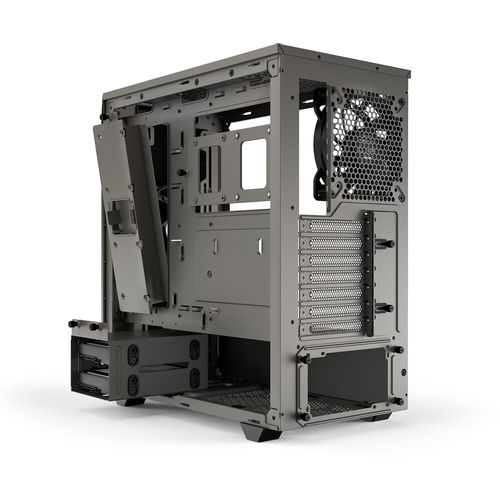 be quiet! BGW36 PURE BASE 500 Window Metallic Gray, MB compatibility: ATX / M-ATX / Mini-ITX, Two pre-installed be quiet! Pure Wings 2 140mm fans, including space for water cooling radiators up to 360mm slika 3