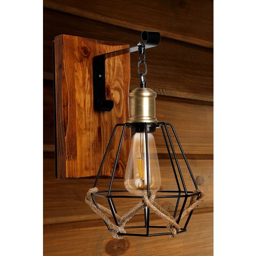 Alkım ceviz metal kafesli aplik Black
Brown Wall Lamp slika 1