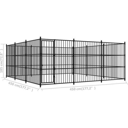 Vanjski kavez za pse 450 x 450 x 185 cm slika 21