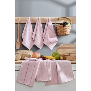 Set peškira za pranje (6 komada) Sofya - boje: Praškasta