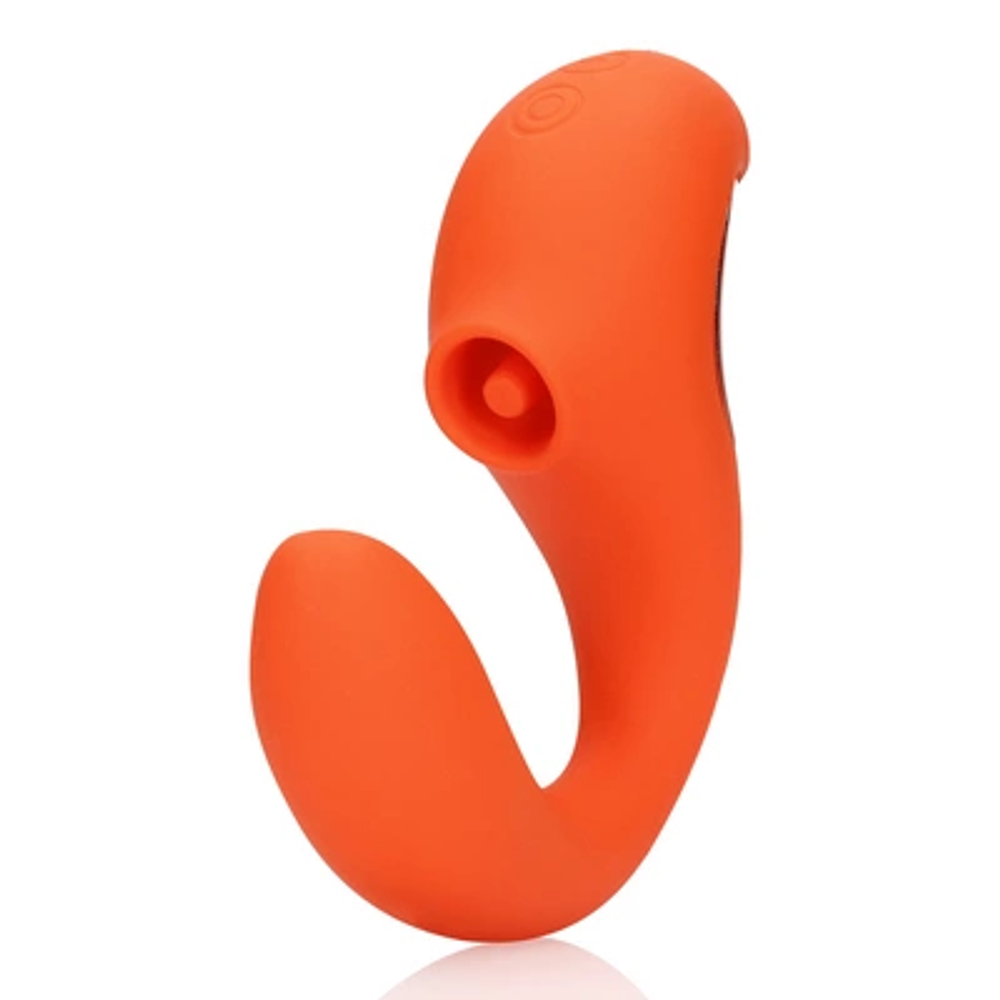 Loveline by Shots Vibrator G-točke s klitoralnim pulsnim valom - neukroćena naranča slika 1