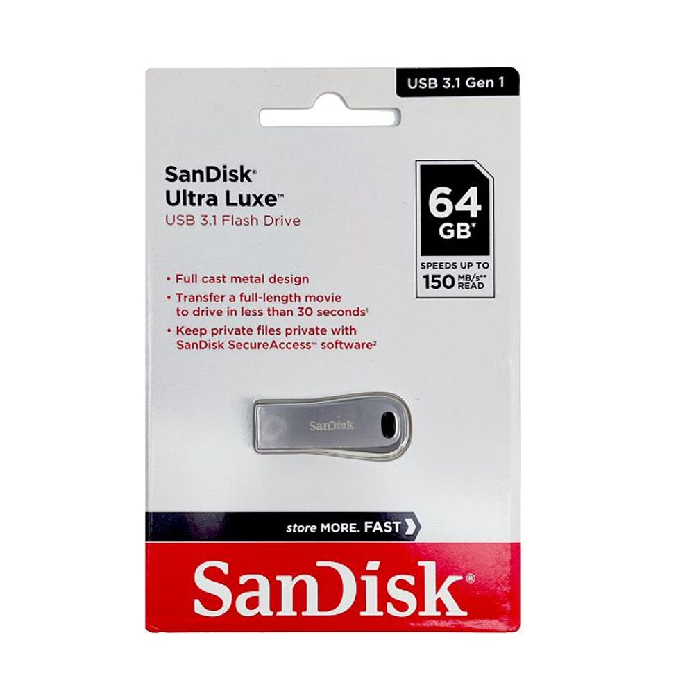 SANDISK USB 3.1 FLASH DRIVE ULTRA LUXE 64GB slika 2