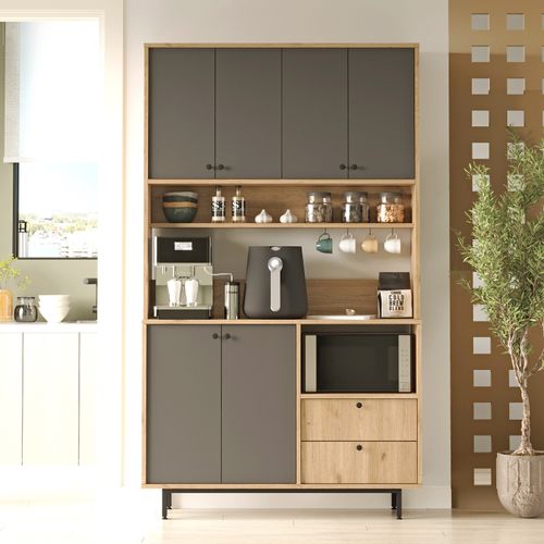 RE7-SA OakAnthracite Multi Purpose Cabinet slika 1