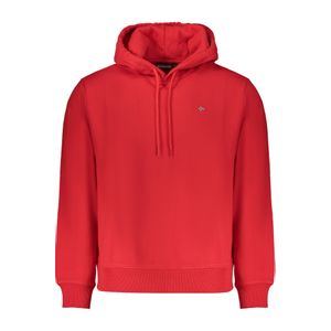 NAPAPIJRI RED MEN'S ZIP-LESS SWEATSHIRT