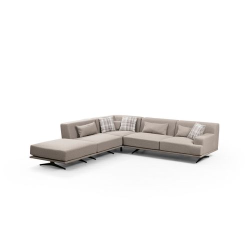 Ugaona garnitura Atelier Del Sofa Bentley (PUF-O1-C-3R) u bež boji slika 7