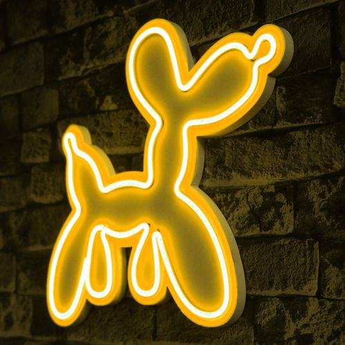 Wallity Ukrasna plastična LED rasvjeta, Balloon Dog - Yellow slika 8