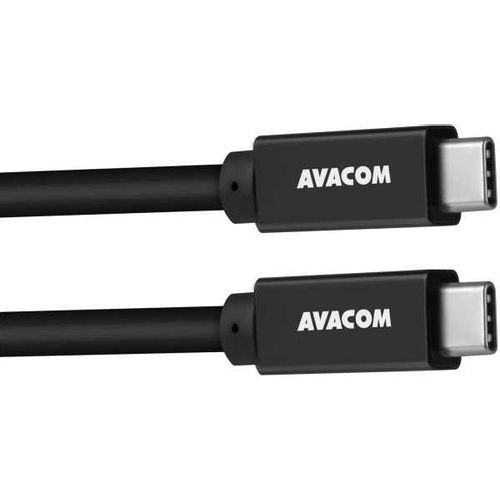 Avacom kabel 2 x Type-C 60W 100cm crni DCUS-TPCC-10K60W slika 2