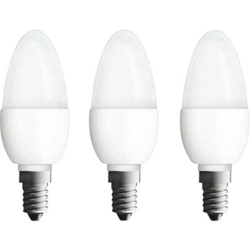 OSRAM 4052899955509 LED Energetska učinkovitost 2021 F (A - G) E14 oblik svijeće 4.9 W = 40 W toplo bijela (Ø x D) 38 mm x 105 mm  3 St. slika 1