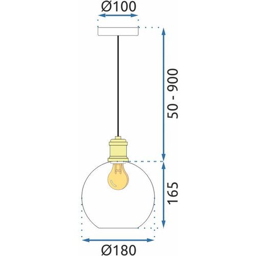 Viseća Lampa APP1007-1CP WHITE O slika 7