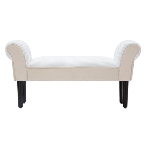 Mauro Ferretti Klupica velvet crema cm 102x31x51 slika 2