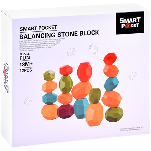 Set šarenih kamenčića za balansiranje 12 komada ZA3990 slika 6