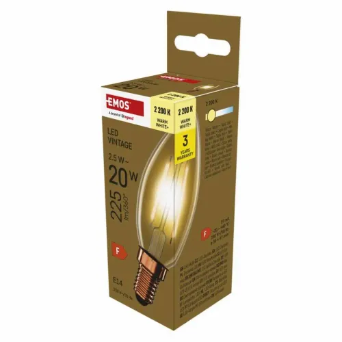 Led sijalica Vintage Candle 2,5W(20W) 225lm E14 WW Emos Z53012 slika 1