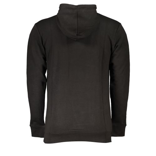 CAVALLI CLASS MEN'S BLACK ZIP-OUT SWEATSHIRT slika 2