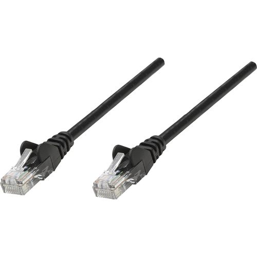 Intellinet 320764 RJ45 mrežni kabel, Patch kabel cat 5e U/UTP 3.00 m crna  1 St. slika 2