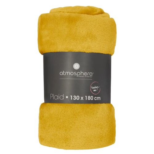 ATMOSPHERA ĆEBE FLANEL 180X130CM POLIESTER ŽUTA 156047R slika 3