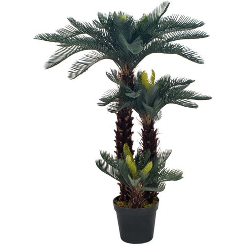 Umjetna cikas palma s posudom zelena 125 cm slika 3