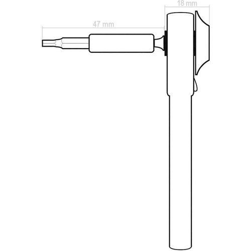 Dacal  komplet nasadnih ključeva metrički 1/4'' (6.3 mm) 37-dijelni MBS40 slika 2