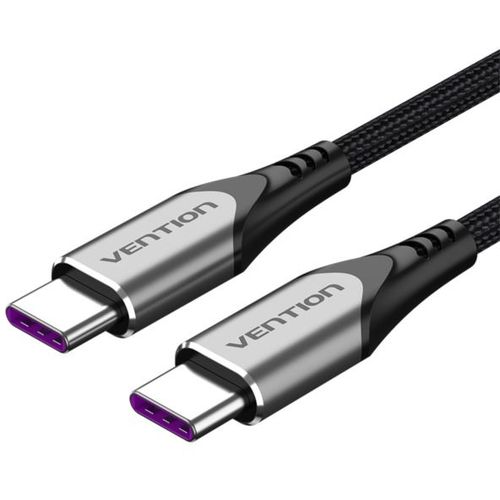 Vention USB 2.0 C Male to C Male 5A Cable 2M Gray slika 1