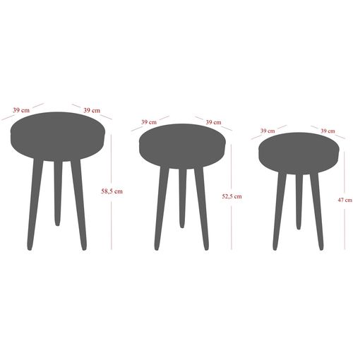 Lyle Black
Gold Nesting Table (3 Pieces) slika 5