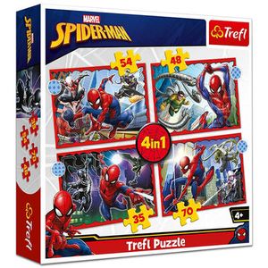 TREFL puzzle Spiderman, 4u1 (35,48,54,70) 34384