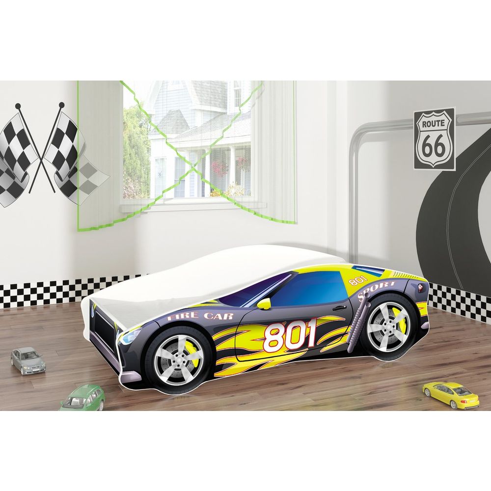 ACMA Dječiji krevet Car - 160x80cm - Dezen 06 slika 1