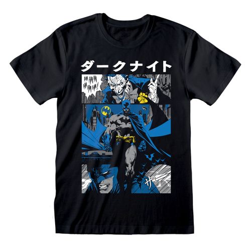 Majica Kratkih Rukava Batman Manga Cover Crna Uniseks S slika 1