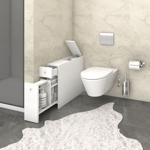 Smart - White White Bathroom Cabinet slika 1