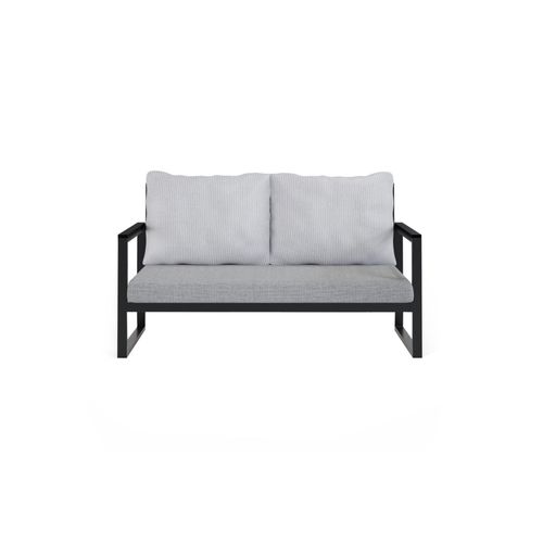 Hanah Home MTLBHC120003 Bež/Black Baštenska Sofa sa 2 Sedišta slika 2