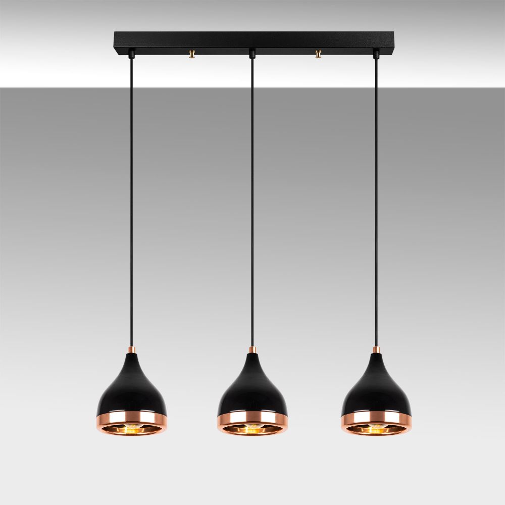 Yıldo - 7041 Crni Kovan Chandelier slika 2