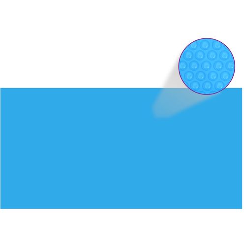 Pravokutni pokrivač za bazen 1200 x 600 cm PE plavi slika 22