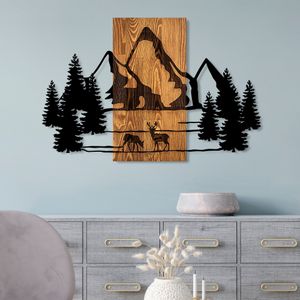 Dekorativni Zidni Ukras Natural Habitat Walnut Black