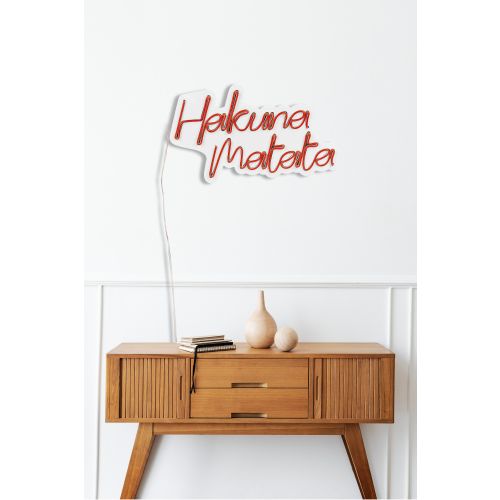 Hakuna Matata - Red Red Decorative Plastic Led Lighting slika 5