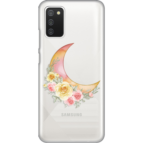 Torbica Silikonska Print Skin za Samsung A025G Galaxy A02s Floral moon slika 1