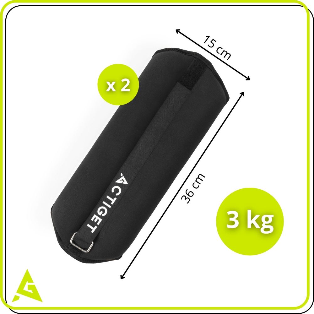 ACT0131 UTEGOVI ZA VJEŽBANJE 2 X 3 KG slika 1