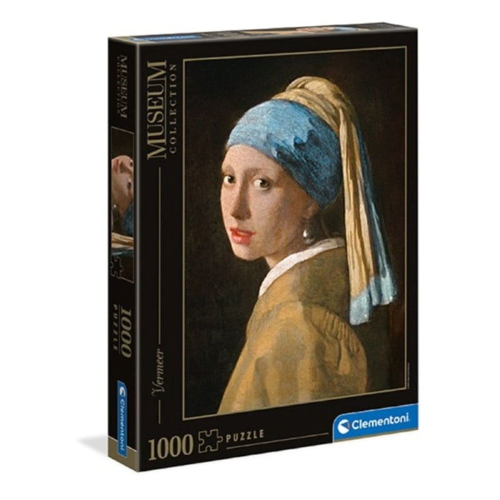 Clementoni Puzzle CL39614 MUSEUM Djevojka sa biserima 1000kom slika 1