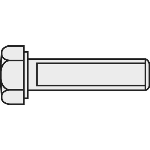 TOOLCRAFT 838279 vijak s šesterokutnom glavom M2.5 10 mm vanjski šesterokutni DIN 933 mjed 10 St. slika 1