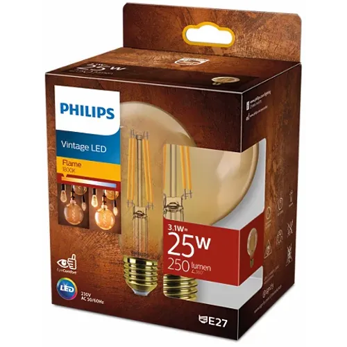 Philips led sijalica g95 25w 1800k e27 ndsrt amber 1pf, 929003628301 slika 1