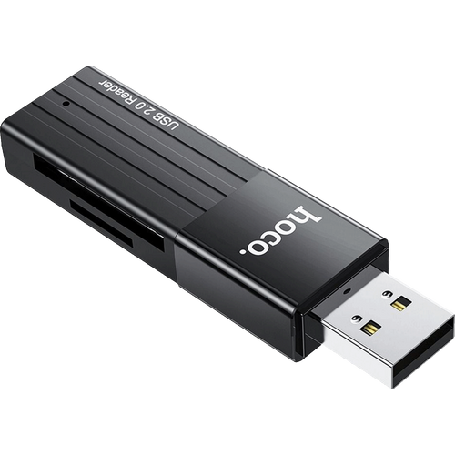 hoco. Čitač kartica, 2u1, USB - HB20 Mindful slika 2