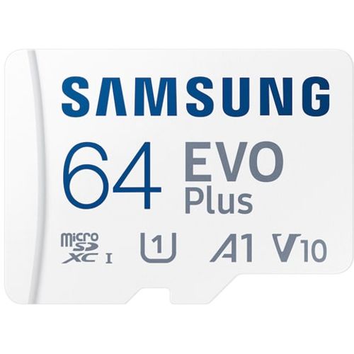 Samsung MB-MC64KA/EU MicroSD 64GB, EVO Plus, SDXC, UHS-I U3 V10 A1, Read 130MB/s, for 4K and FullHD video recording, w/SD adapter slika 2