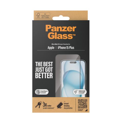 Panzerglass zaštitno staklo za iPhone 15 Plus ultra wide fit slika 4