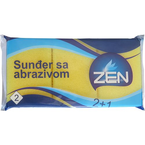 Zen sunđer sa abrazivom  2+1KOM slika 1