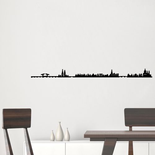 Wallity Metalna zidna dekoracija, Amsterdam Skyline slika 3