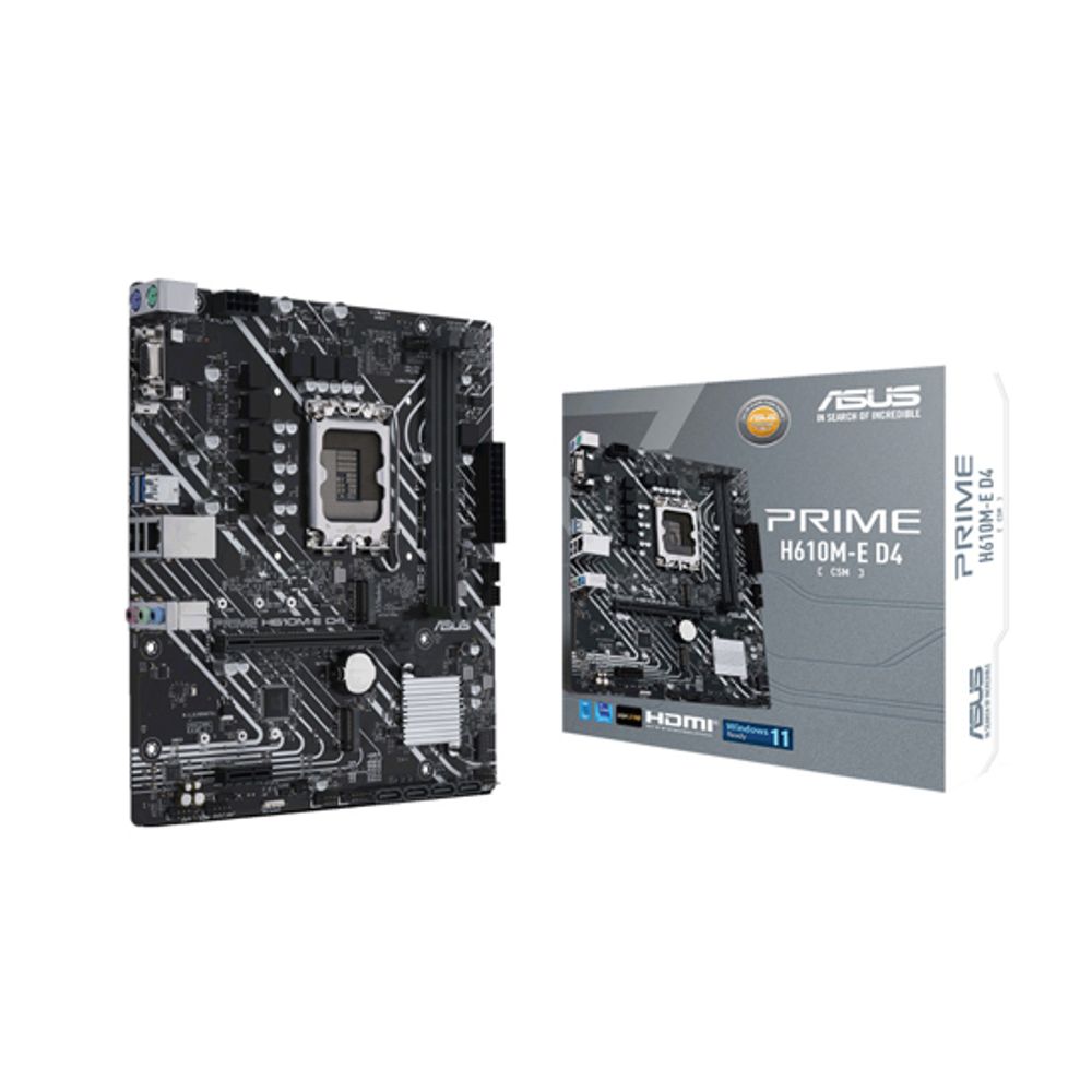 ASUS MB PRIME H610M-E D4-CSMIntel H610;LGA 1700;2xDDR4VGA,HDMI,DP;micro ATX slika 1