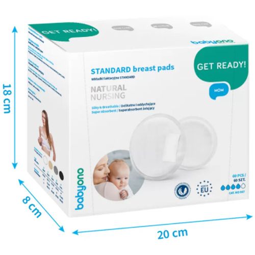 BabyOno Standard jastučići blazinice za dojenje 60 komada slika 14