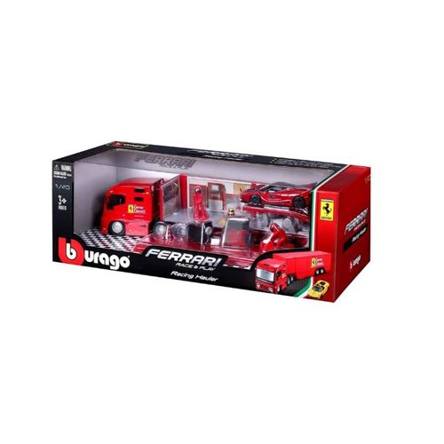 Burago Ferrari Racing Hauler Kamion Set slika 2