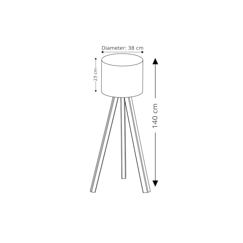 Podna lampa AYD-1527 bež-smeđa boja slika 4
