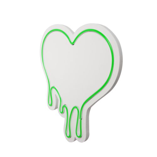 Wallity Ukrasna plastična LED rasvjeta, Melting Heart - Green slika 12